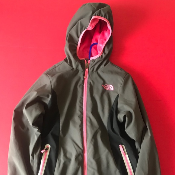North Face all weather girls fleece-lined jacket - Picture 2 of 8